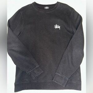 Stussy Black Crewneck Sweater